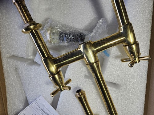 Rohl Perrin & Rowe U.4278X-ULB-2 Holborn Bridge Faucet With Sidespray