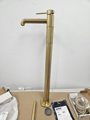 Kohler K-T27025-4-2MB Occasion Floor-Mount Bath Filler Trim with Handshower