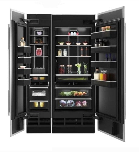 JennAir JBZFL18IGX-JBRFR30IGX 48" Counter Depth Column Refrigerator And Freezer