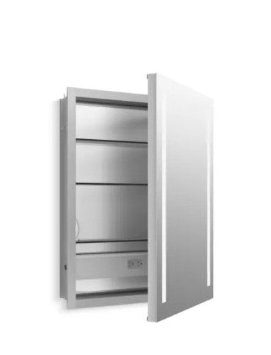 Kohler K-99007-TLC-NA Verdera 24" x 30" Lighted Single Door Medicine Cabinet