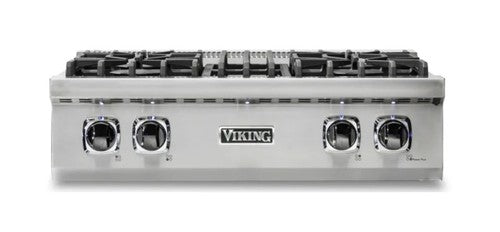 Viking Professional 5 Series 30" Gas Rangetop with 4 Burners - VRT5304BSS