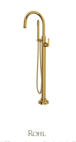 Rohl TTD06HF1LMIB Floor Mounted Tub Filler with Built-In Diverter - Includes Hand Shower