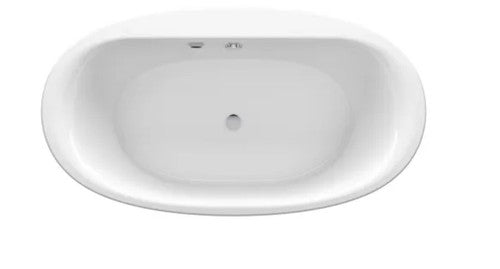 Kohler Sunstruck 65-1/2" Free Standing Soaking Bathtub with Center Bask Heating