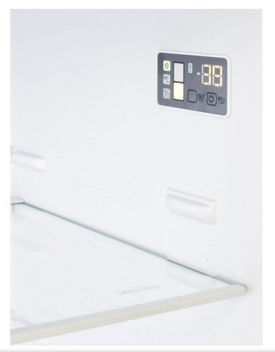 Summit Appliance FFBF241WLHD 24" Wide Bottom Freezer Refrigerator, White; Left H