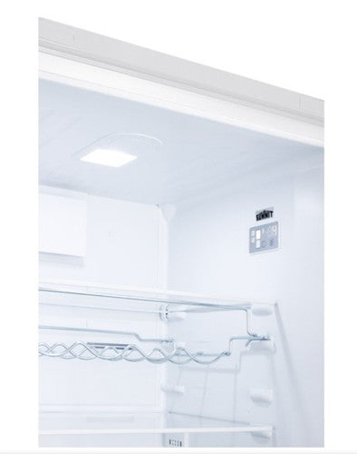 Summit Appliance FFBF241WLHD 24" Wide Bottom Freezer Refrigerator, White; Left H