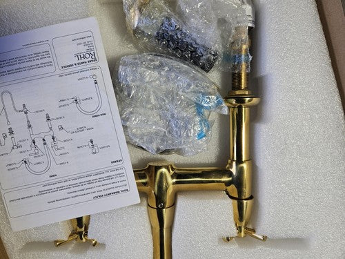 Rohl Perrin & Rowe U.4278X-ULB-2 Holborn Bridge Faucet With Sidespray