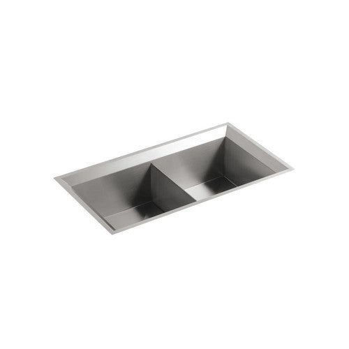 KOHLER K-3388-NA Poise 33-Inch X 18-Inch Double (Equal) Basin Undercounter Sink
