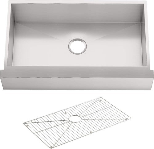 KOHLER K-3943 30" Single Bowl 18-Gauge Stainless Steel Apron Front Kitchen Sink