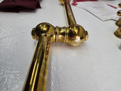 Rohl A1451XMULB-2 Wall Mount Swing Arm Pot Filler - Unlacquered Brass