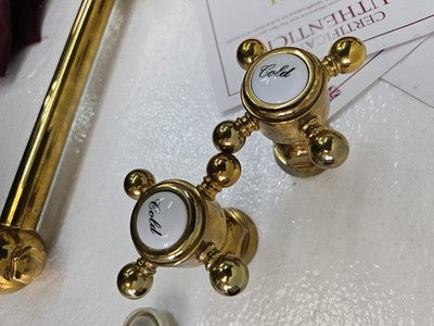 Rohl A1451XMULB-2 Wall Mount Swing Arm Pot Filler - Unlacquered Brass