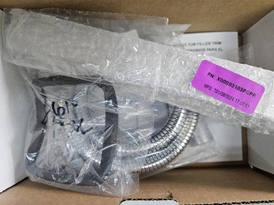 Delta T4759-BLFL Trinsic Floor Mounted Tub Filler with Integrated Diverter and Hand Shower - Less Rough In