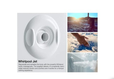 Kohler Underscore K-1849-JH-0 60" Drop In Acrylic Experience Tub