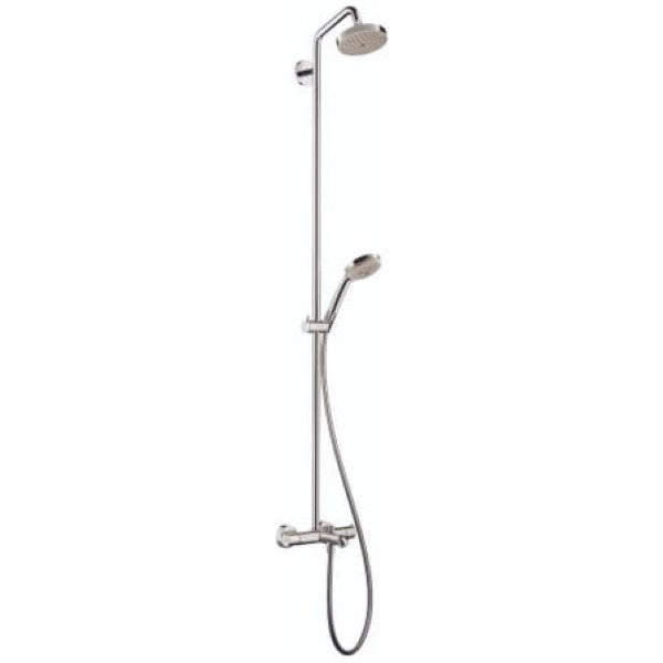 Hansgrohe 27143001 Croma Thermostatic Showerpipe 150 1-Jet with Tub Filler, 2.0 GPM