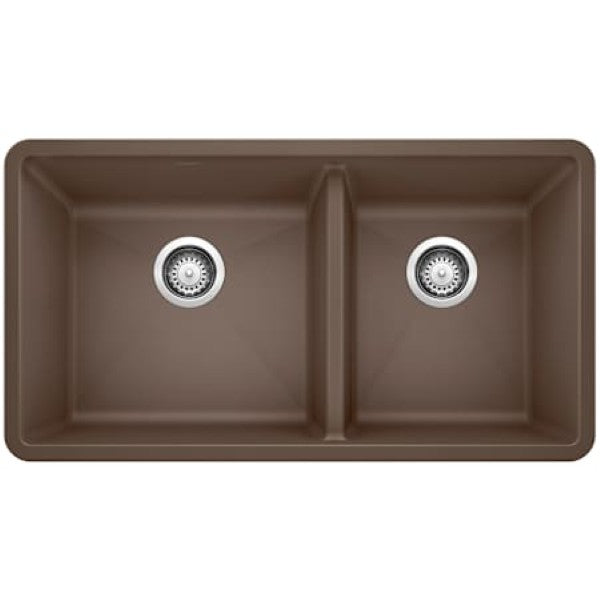 Blanco 441129 Precis 33 Undermount Double Basin SILGRANIT Kitchen Sink