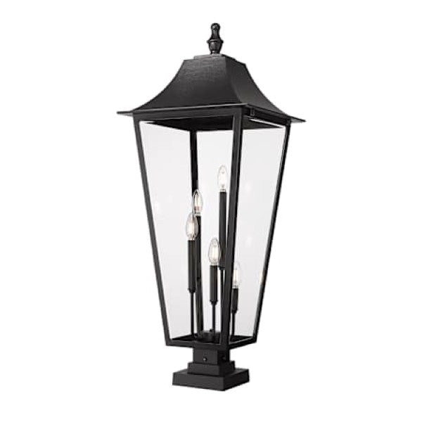 Z-Lite 5008PHXXLS-SQPM-BK Gannon 5 Light 42 Tall Marine Grade Post Light