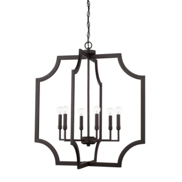 Capital Lighting 526161BI 6 Light 28 Wide Chandelier