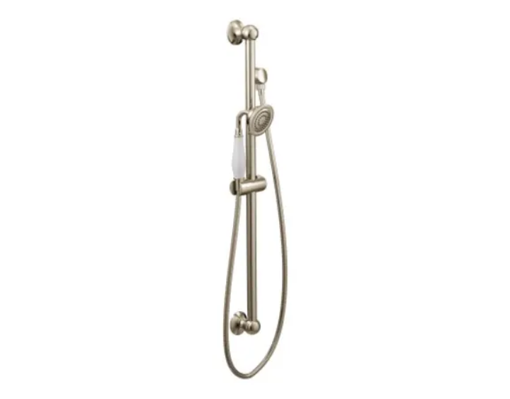 Moen S12107EPNL Weymouth 1.75 GPM Single Function Hand Shower Package with Eco Performance - Includes Slide Bar and Hose