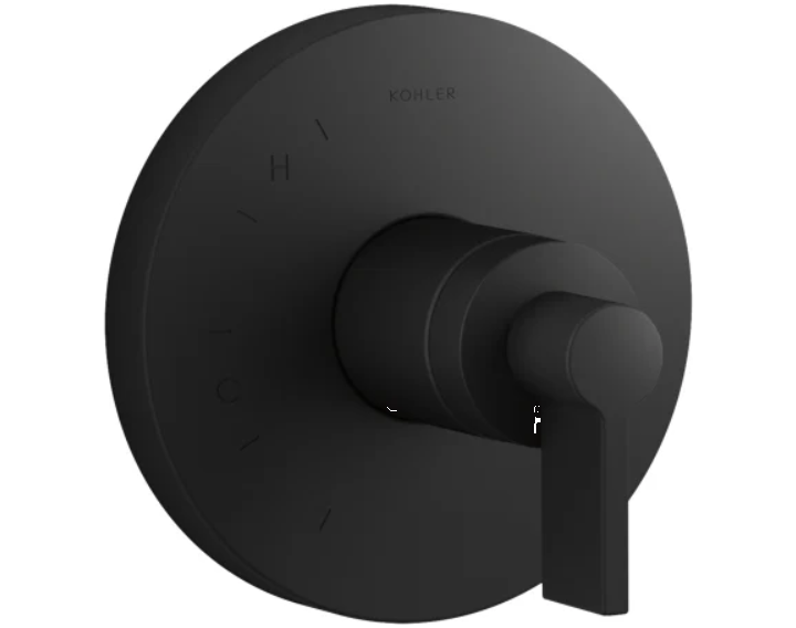 Kohler K-TS78015-4-BL Components Single Function Pressure Balanced Valve Trim Only with Single Lever Handle - Less Rough In