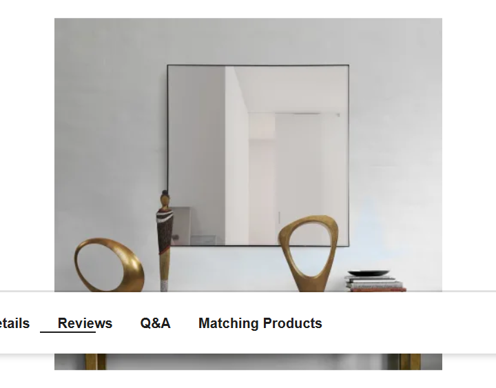 Ren Wil MT2097 Greer 35-1-2" W x 35-1-2" H Square Framed Bathroom Mirror
