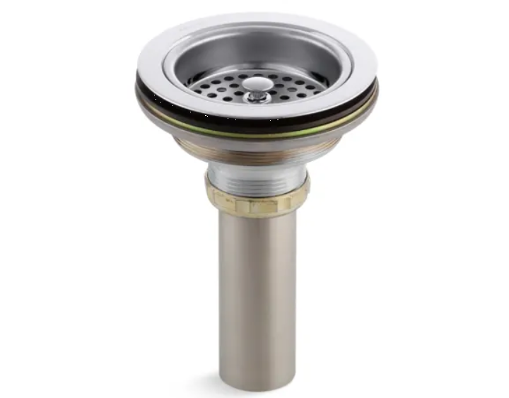 Kohler K-8801-CP Duostrainer Basket Strainer with Sink Drain and Tailpiece