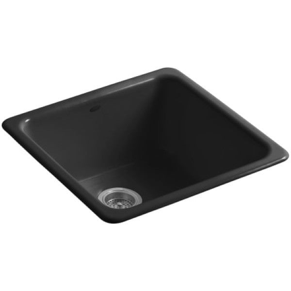 Kohler K-6587-7 Iron-Tones 20-7-8" Undermount Single Basin Enameled Cast Iron Bar Sink