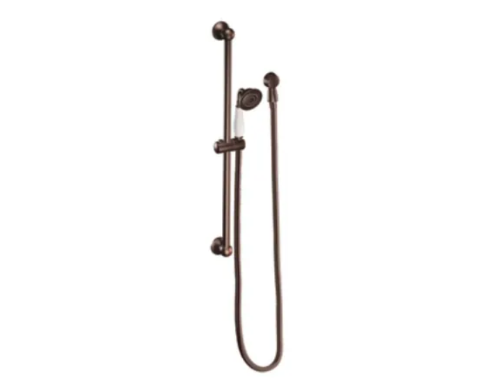 Moen S12107EPORB Weymouth 1.75 GPM Single Function Hand Shower Package with Eco Performance - Includes Slide Bar and Hose