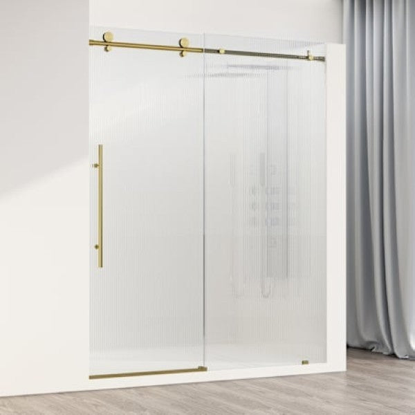 Vigo VG6021MGFL6076L Elan E-Class 76 High x 60 Wide Sliding Frameless Shower