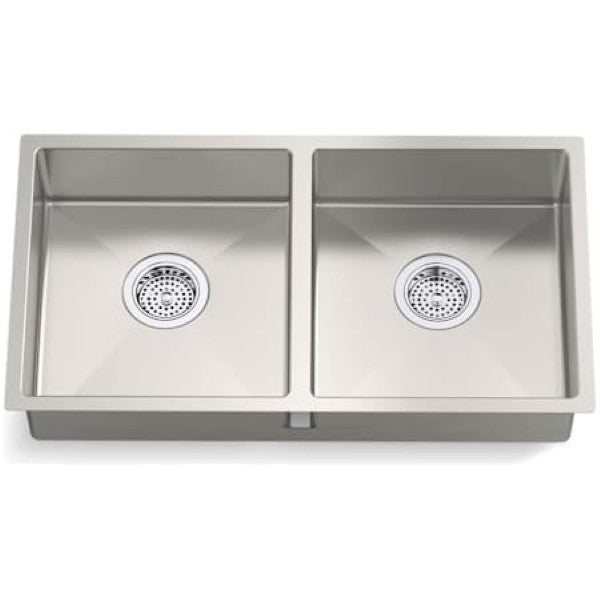 Kohler K-33155-NA Strive 29-1-2 ADA Undermount Double Basin Stainless Steel