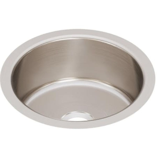 Elkay ELUH12FB Lustertone 14-3-8" Undermount Single Basin Stainless Steel Kitchen Sink