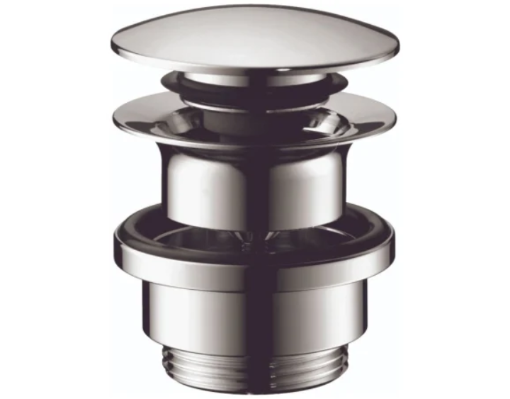 Hansgrohe 50100101 Accessories 1-1-4" Push-Open Drain Assembly with Overflow