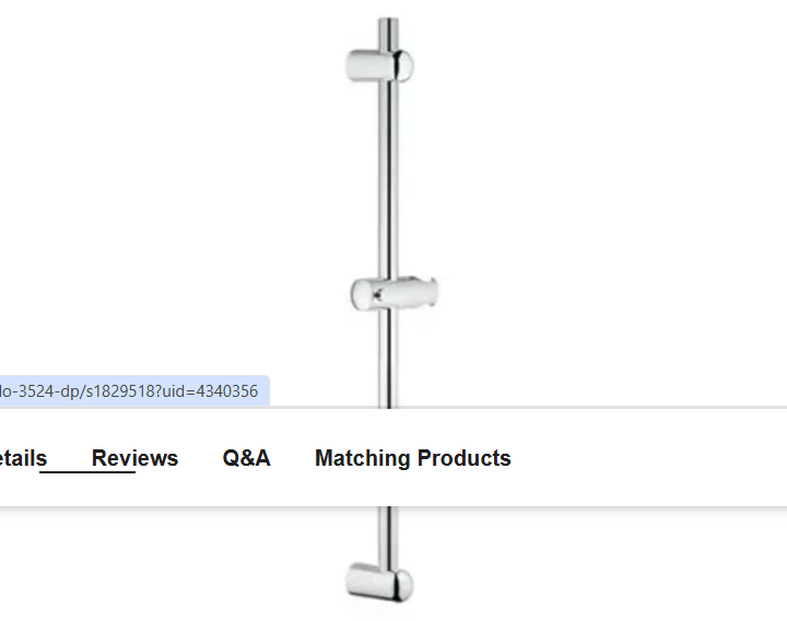 Grohe 27499000 Euphoria 24" Slide Bar
