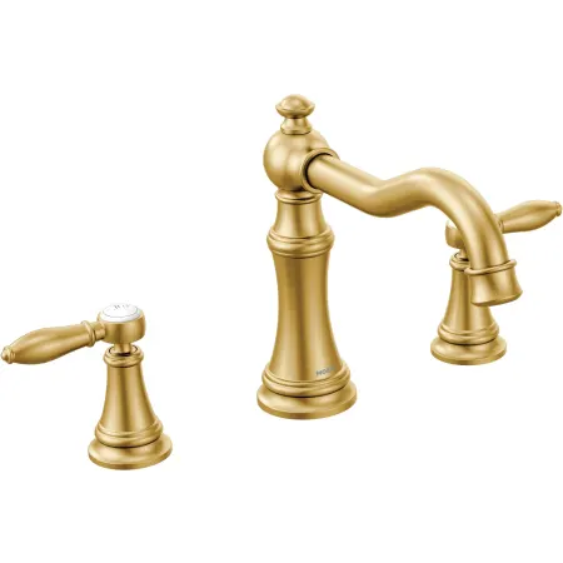 Moen TS22103BG Weymouth Deck Mounted Roman Tub Filler Trim (Less Valve)