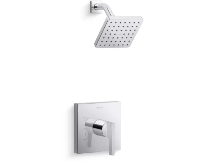Kohler K-TS99764-4-CP Honesty Shower Only Trim Package with 2.5 GPM Single Function Shower Head and Katalyst Spray Technology