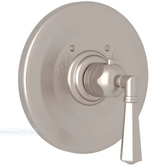 Rohl A4814LMSTN Palladian Thermostatic Valve Trim Only with Single Lever Handle - Less Rough In