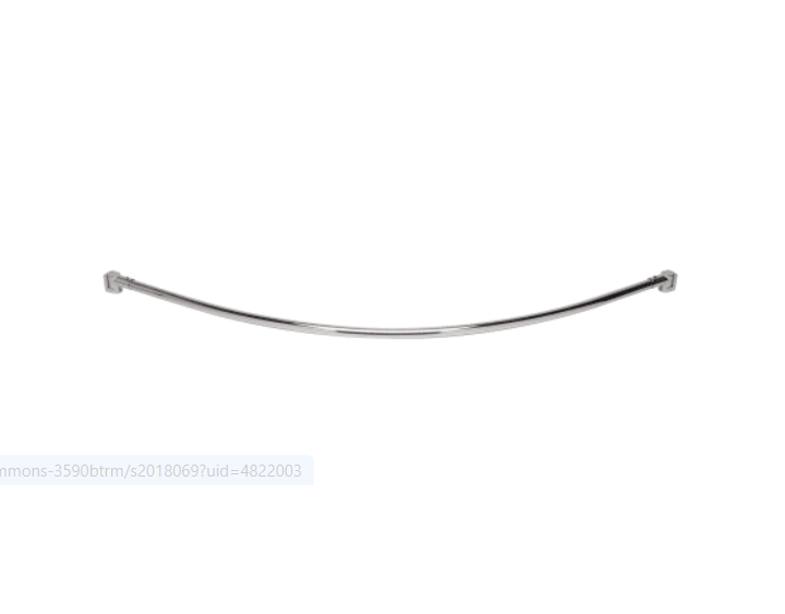 Symmons 353SR-5-STN Dia 60" Curved Shower Rod