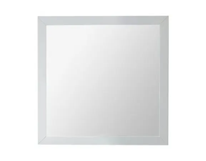 Miseno MM-FEM30-WH 30" W x 30" H Square Framed Bathroom Wall Mirror