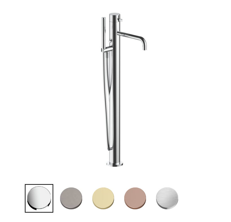 Fantini Fukasawa 2702A580BU 1700A036AU Floor-mount tub filler and Rough-in chrom