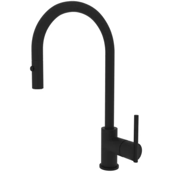 Rohl CY57L-MB-2 Pirellone 1.8 GPM Single Hole Pull Down Kitchen Faucet