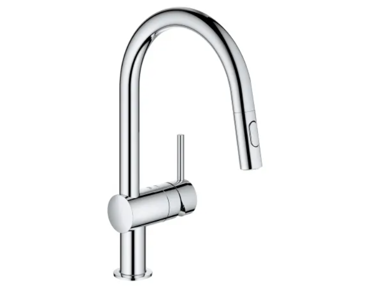 Grohe 31378003 Minta 1.75 GPM Single Hole Pull Down Kitchen Faucet