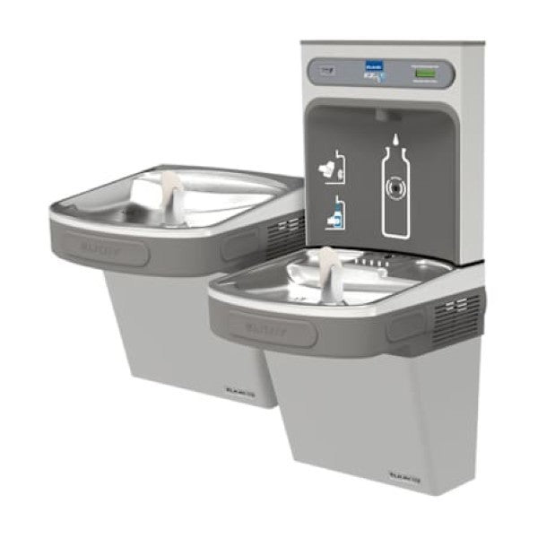 Elkay EZSTLDDWSLK EZH2O Versatile Bi-Level Water Drinking Fountain and Bottl