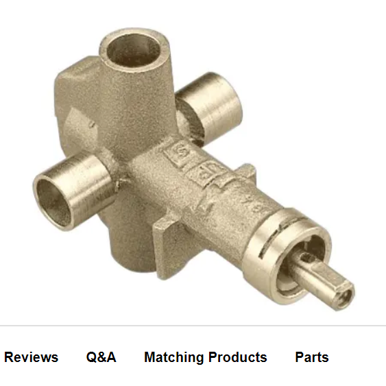 Moen 62700 1/2 Inch IPS Rough-In Valve with Integrated Volume Control from the M-PACT Collection (No Stops)