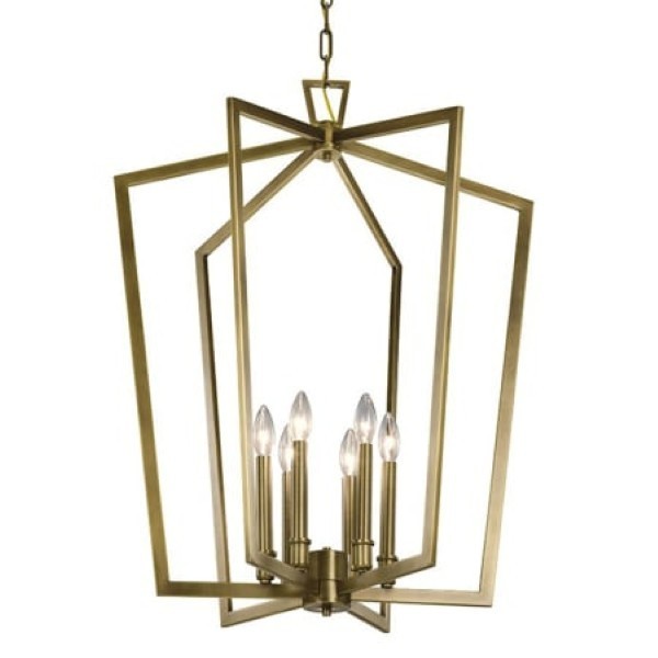Kichler 43495NBR Abbotswell 6 Light 25" Wide Chandelier