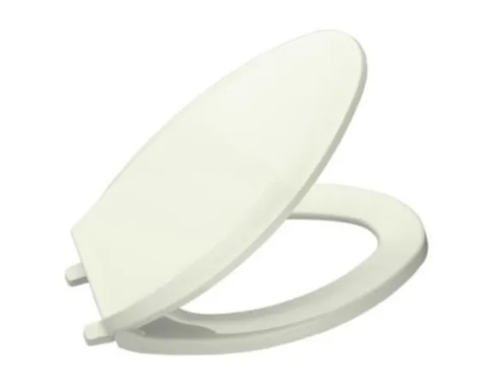 Kohler K-4652-56 Lustra Q2 Elongated Closed-Front Toilet Seat with Quick-Release and Quick-Attach Hinges