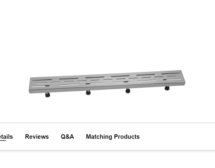 Jaclo 6220-24-BSS 24" Channel Drain Slotted Line Hole Grate