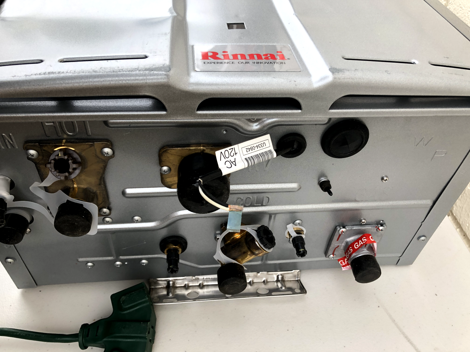 Rinnai RU199eP Water Heater WITH Dings, Power Tested, See Pictures