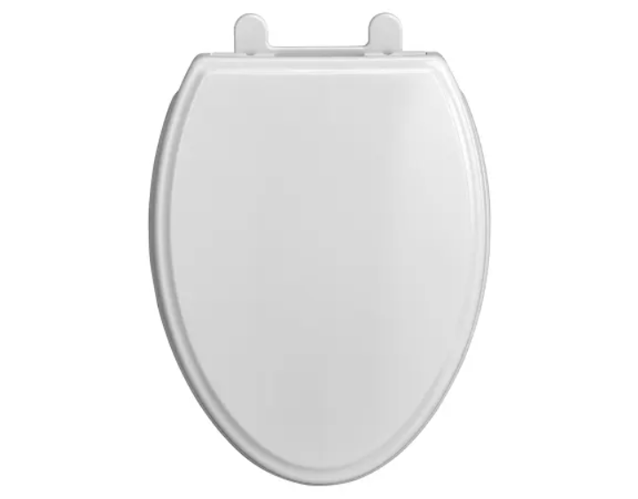 American Standard 5020A65G.020 Elongated Closed-Front Toilet Seat with Soft Close, Grip Tight, and Quick Release