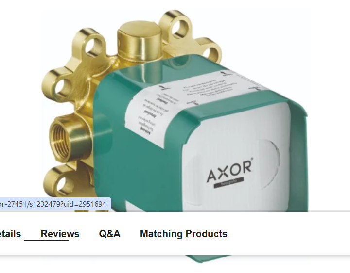 Axor 10921181 ShowerSolutions Rough In Valve - Engineered in Germany, Limited Lifetime Warranty