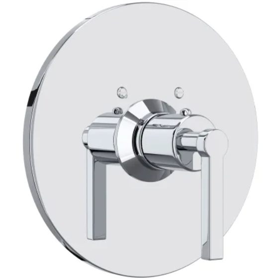 Rohl A4214LMAPC Lombardia Thermostatic Valve Trim Only with Single Lever Handle - Less Rough In