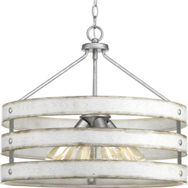 Progress Lighting P500023-141 Gulliver 4 Light 22" Wide Drum Chandelier