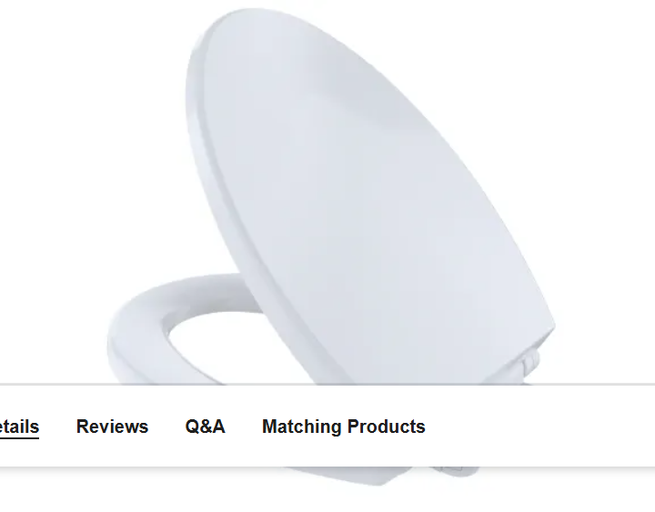 TOTO SS114#01 SoftClose Elongated Closed-Front Toilet Seat and Lid